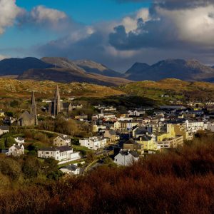 Clifden , Connemara, The Twelve Pins, The Twelve Bens, Connemara, Co. Galway.
