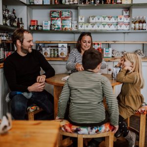 Family lunch in cafe at Birr Castle, Co Offaly, Ireland's Ancient East_master
